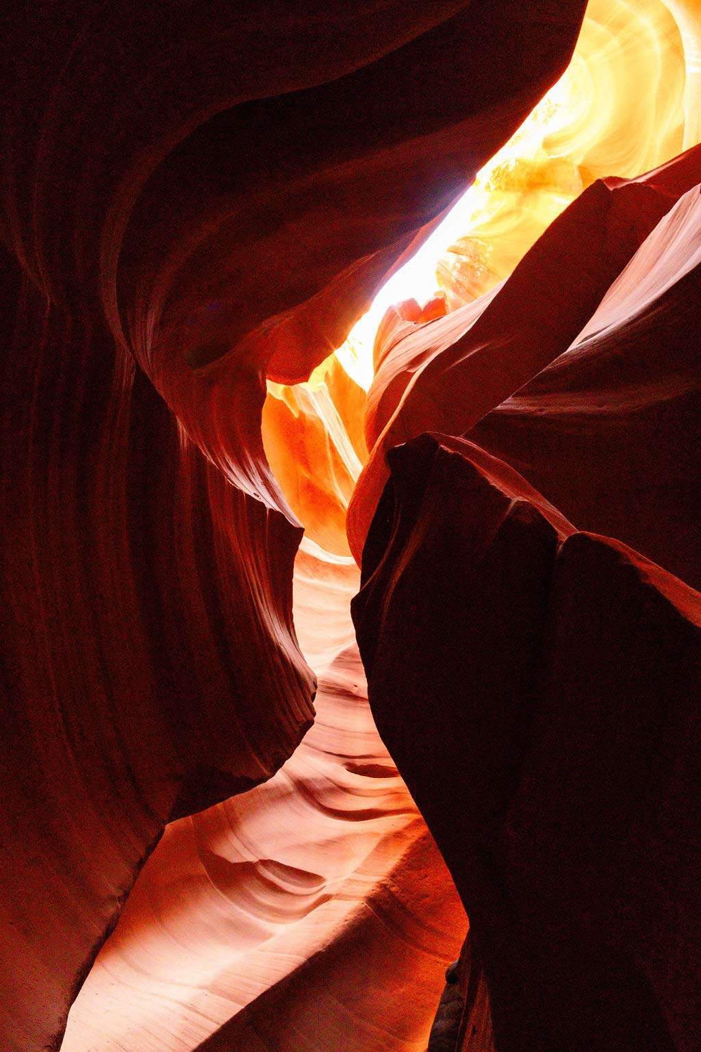 Lower Antelope Canyon Wall Shadows