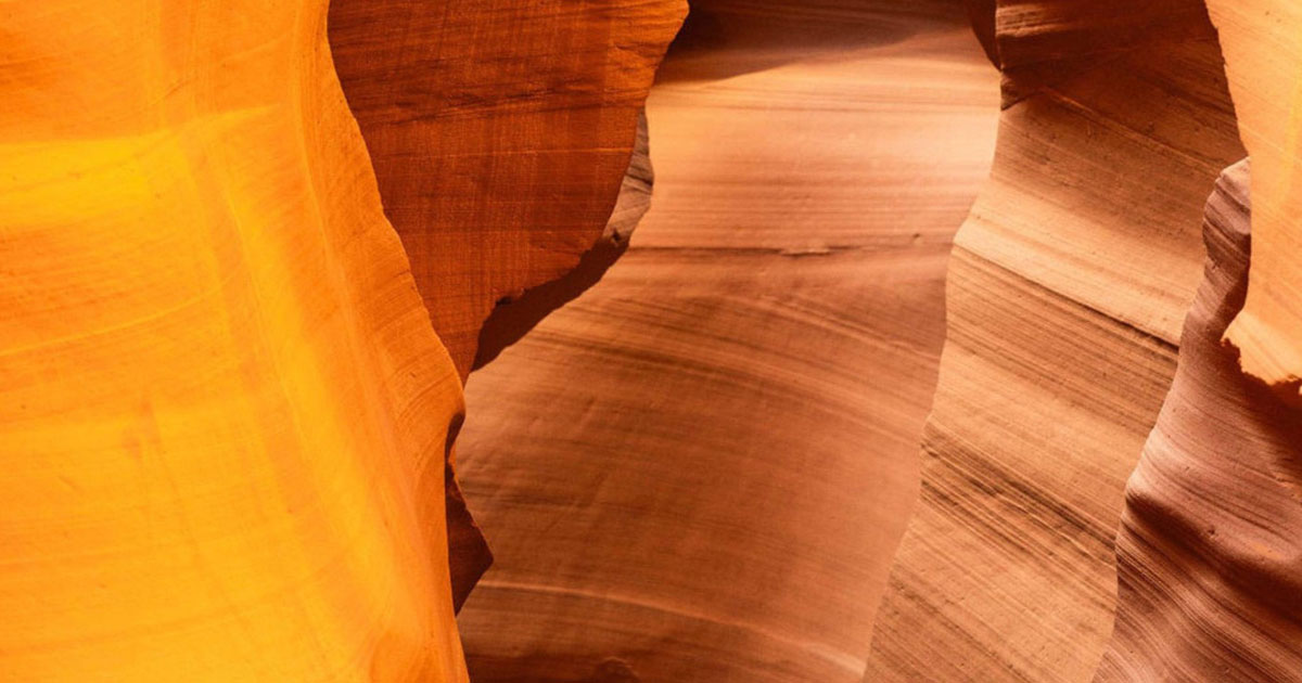 Lower Antelope Canyon Walls taken during winter